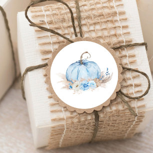 Blue Pumpkin Runder Aufkleber