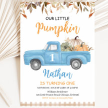 Blue Pumpkin Truck Birthday