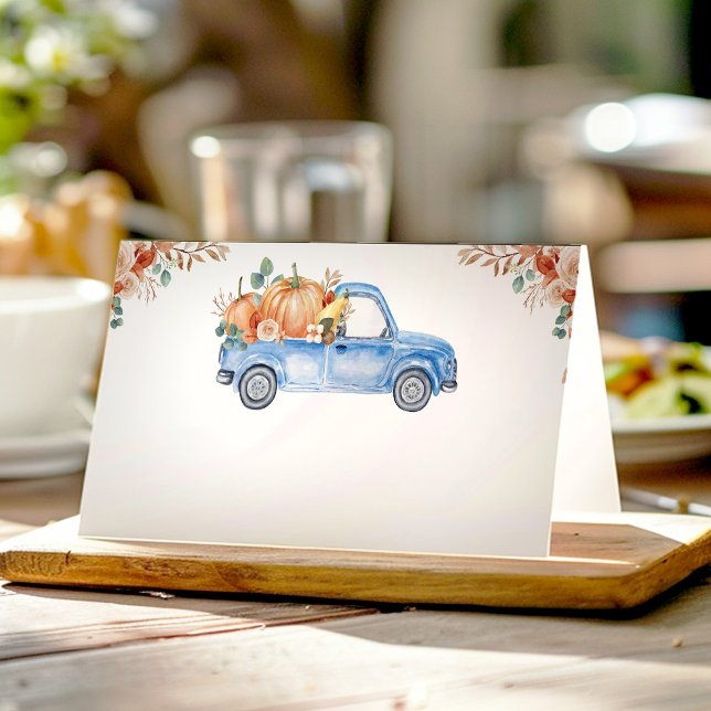 Blue Pumpkin Truck Food Zelt Platzkarte (Von Creator hochgeladen)