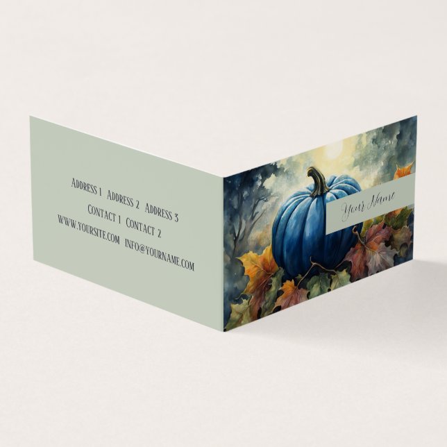 Blue Pumpkin - Visitenkarte Visitenkarten (Vorderseite)