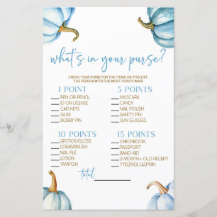 Blue Pumpkins Was ist in Purse Baby Duwer Game?