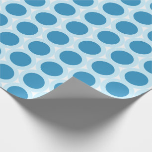 Blue Punkt Moderner einfacher Minimalismus Geschenkpapier