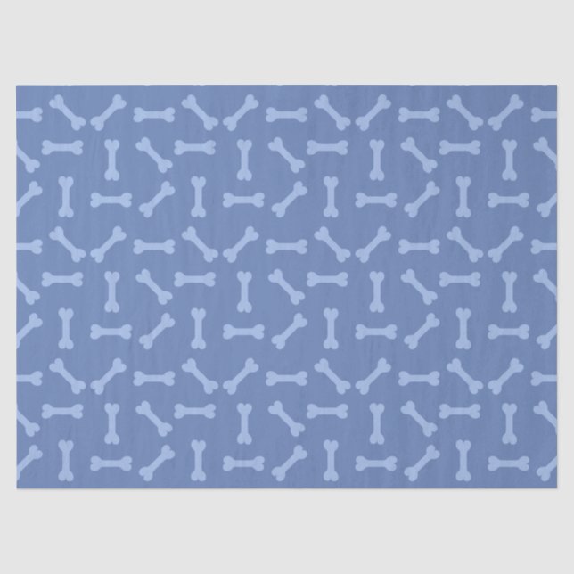 Blue Puppy Party Geschenkwrake, Kinder und Haustie Seidenpapier (Vorderseite)