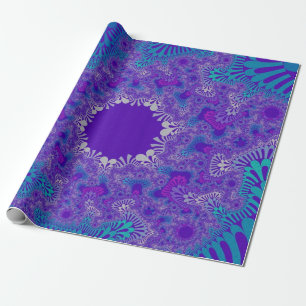 Blue Purity Sunburst Geschenkpapier