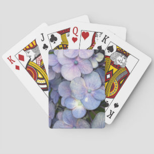 Blue Purple Hydrangea Playing Cards Spielkarten