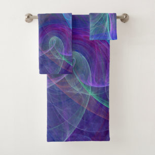 Blue Purple Turquoise Airy Abstraction