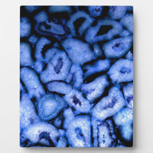 Blue Quartz Agate Geodes Fotoplatte