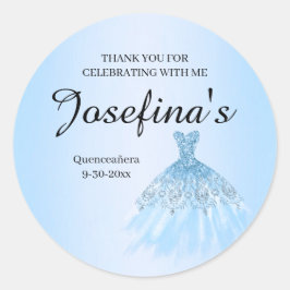 Blue Quenceanera Stickers