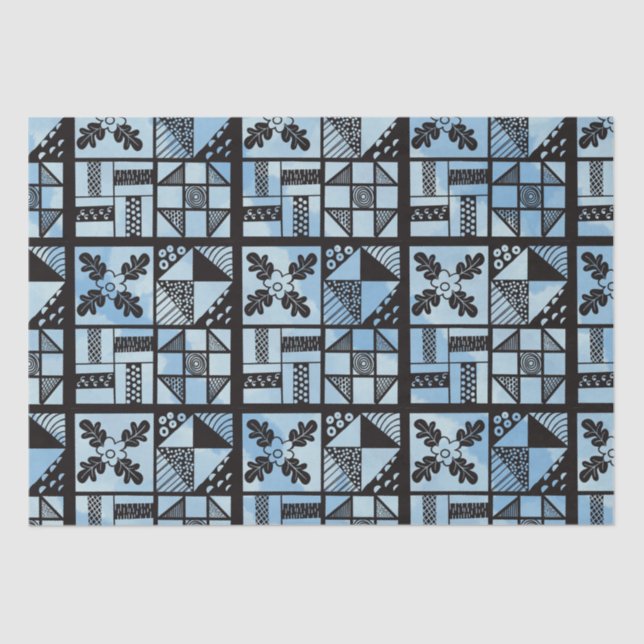 Blue Quilters Patchwork Seidenpapier (Vorderseite)