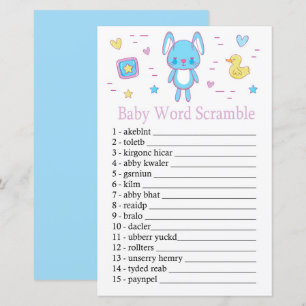Blue Rabbit Baby Wortspiel