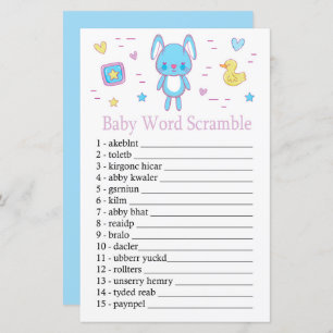 Blue Rabbit Baby Wortspiel