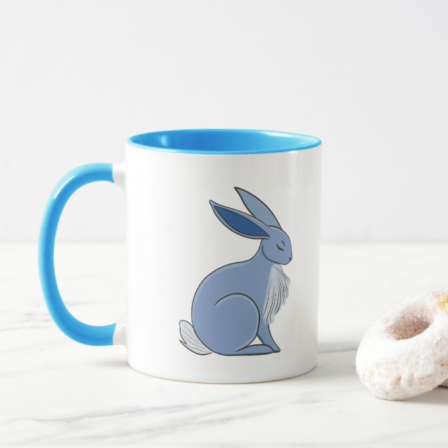 Blue Rabbit Tasse (Mit Donut)