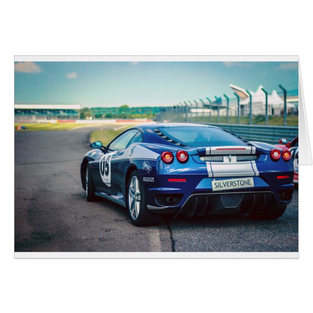 Blue Race Car (Vorderseite (Horizontal))