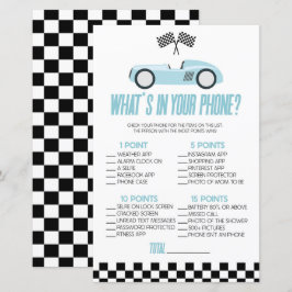 Blue Race Car in Your Phone Baby Shooting Game