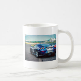 Blue Race Car Kaffeetasse