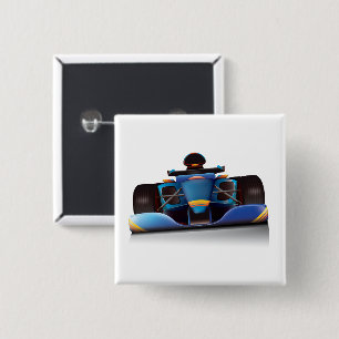 Blue Racing Car Button