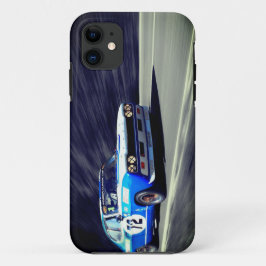 Blue Racing Car Phone Case