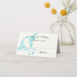 Blue Radiance Hummingbird Hochzeiten Platzkarten