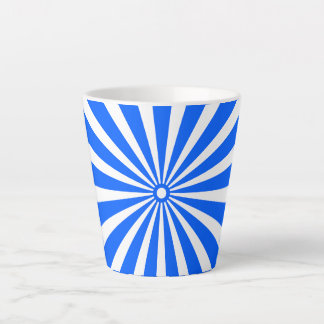 Blue Radiant Burst Mug – Bold Geometric Sunshine  Milchtasse