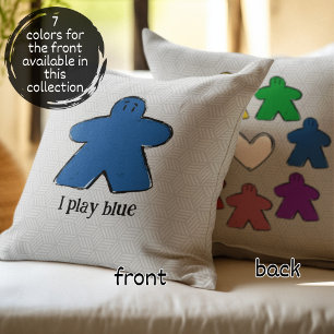 Blue Rainbow Meeple Board Game Liebe Kissen