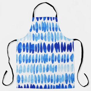 Blue Raindrops: Aquarell Nahtlos Abstrakt Schürze