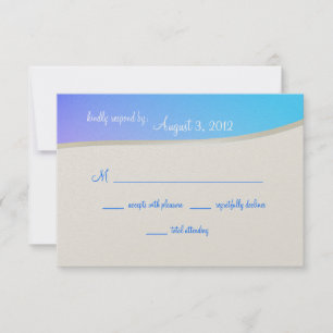 Blue Raspberry Candy Bat Mitzvah UAWG RSVP Karte