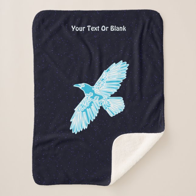 Blue Raven on Stars Sherpadecke (Vorderseite)