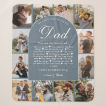 Blue Reasons We Love You Dad Photo Grid Collage