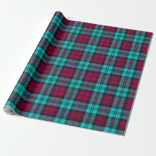 Blue Red Campbell Abercrombie Blackwatch Kariert Geschenkpapier
