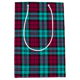 Blue Red Campbell Tartan Blackwatch Kariert Mittlere Geschenktüte