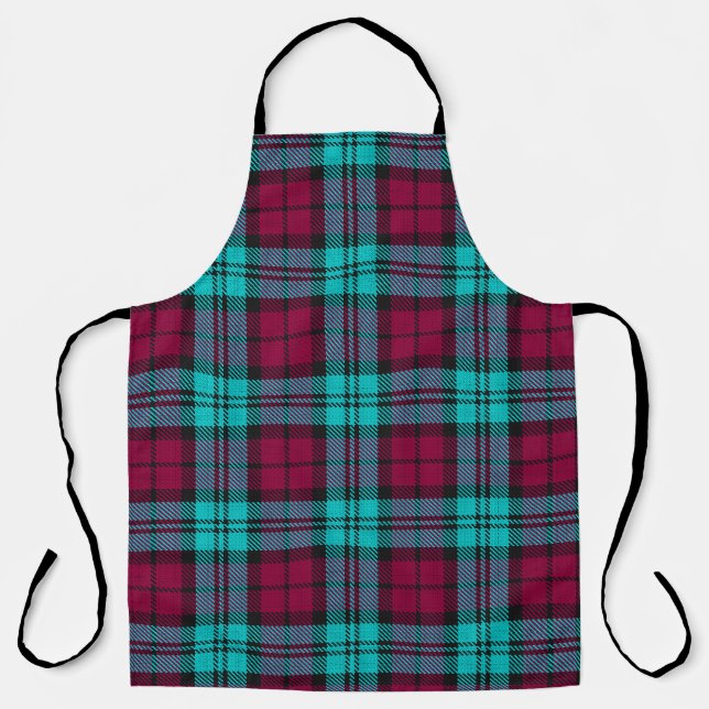 Blue Red Campbell Tartan Blackwatch Kariert Schürze (Vorderseite)