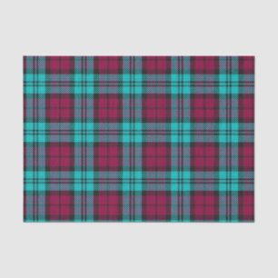 Blue Red Campbell Tartan Blackwatch Kariert Seidenpapier