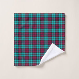 Blue Red Campbell Tartan Blackwatch Kariert Waschlappen