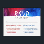 Blue Red Fire Ice Bat Bar Mitzvah UAWG Postkarten<br><div class="desc">Moderne Bar mitzvah UAWG Postkarten, die perfekt mit den blauen und roten, Feuer und Eis Thema Bar Mitzvah Einladungen in dieser gleichen Sammlung.. Das lebendige Design dieser RSVP-Karten in Aquarellfarbe zeigt auffallende Farben von blauen und roten Flammen, die sich auf subtile lila Farbtupfer auswirken. Was an dieser Bar mitzvah RSVP...</div>