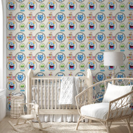 Blue Red Monster Kids' Rooms Child Name Tapete
