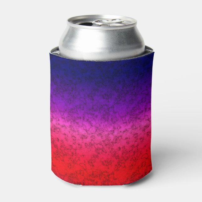 Blue-red Ombre Dosenkühler (Kanne Vorderseite)
