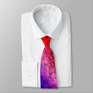 Blue-red Ombre Neck Tie Krawatte