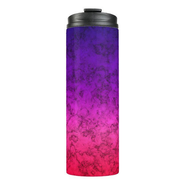 Blue-red Ombre-Tasse Thermosbecher (Vorderseite)