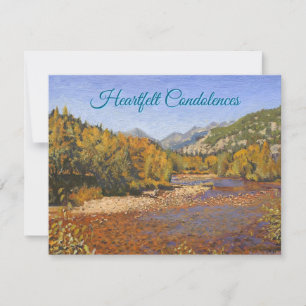 Blue Red Orange Green Stream im Herbst