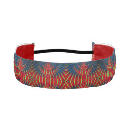 Blue Red Unique Muster Cool Trippy Ethnic Tribal