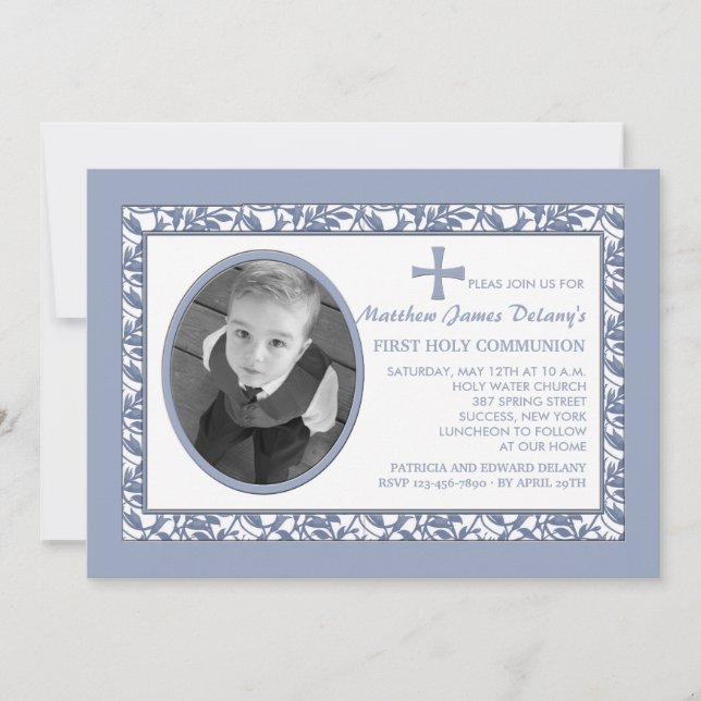 Blue Reflection Photo Invitation (Devant)