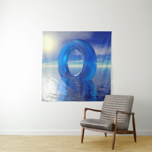 Blue Reflections Tapestry Wandteppich