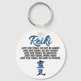 Blue Reiki Principles Keyring Schlüsselanhänger