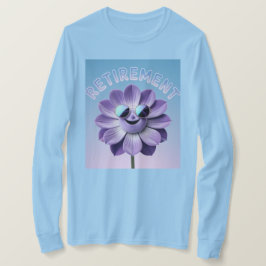 Blue Retirement Lavendel Blume T - Shirt