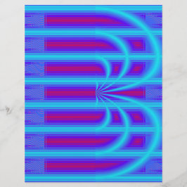 Blue Retro Cathedral Bulk Scrapbook Paper Pages Flyer