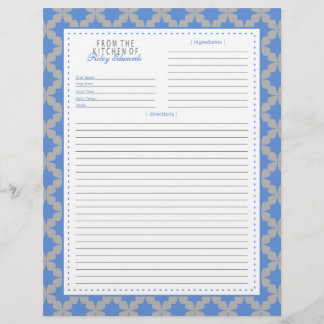 Blue Retro Star Rezeptseite