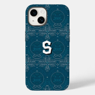 Blue Retro Tides of Christmas Vibes Case-Mate iPhone 14 Hülle