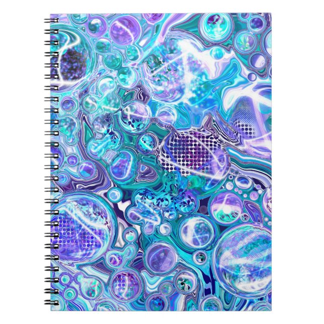 Blue Rhapsody | Abstrakte Kunst Notizblock (Vorderseite)