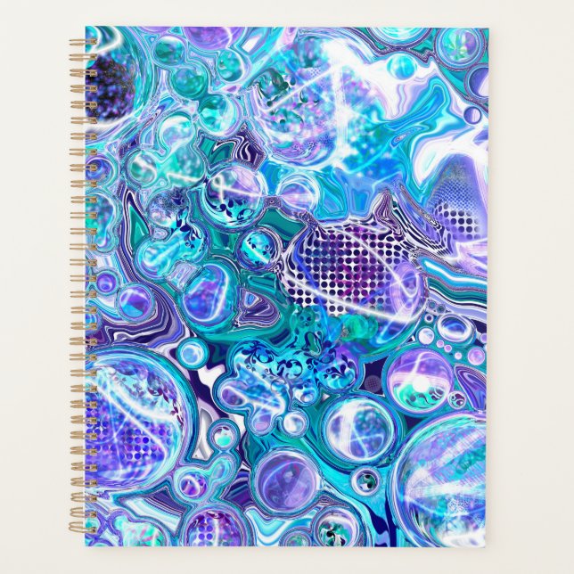 Blue Rhapsody | Abstrakte Kunst Planer (Vorderseite)