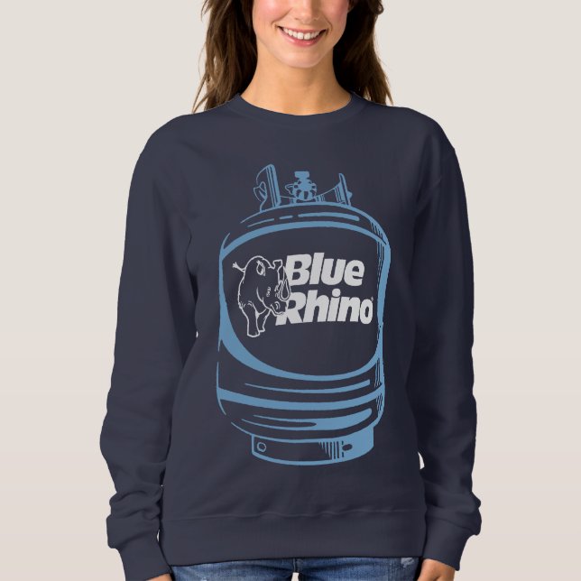 Blue Rhino "Tank" Dunkle Frauen Sweatshirt (Vorderseite)